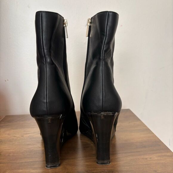 ALDO Dot Ankle boot w/ Clear Wedge Heel Size 9 - Picture 10 of 13